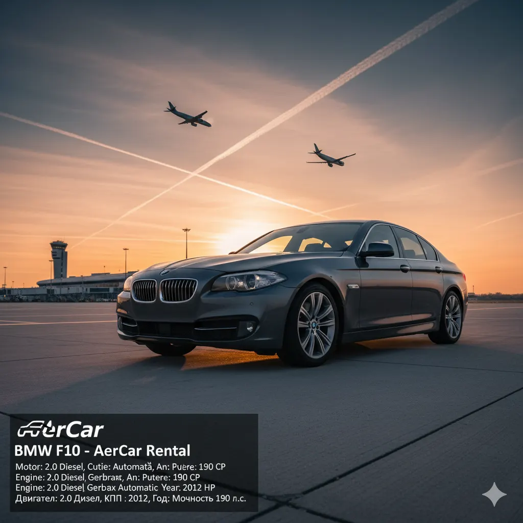 Chirie BMW F10 (2012) – 2.0 Diesel Automat, 190 CP Chișinău — foto 6