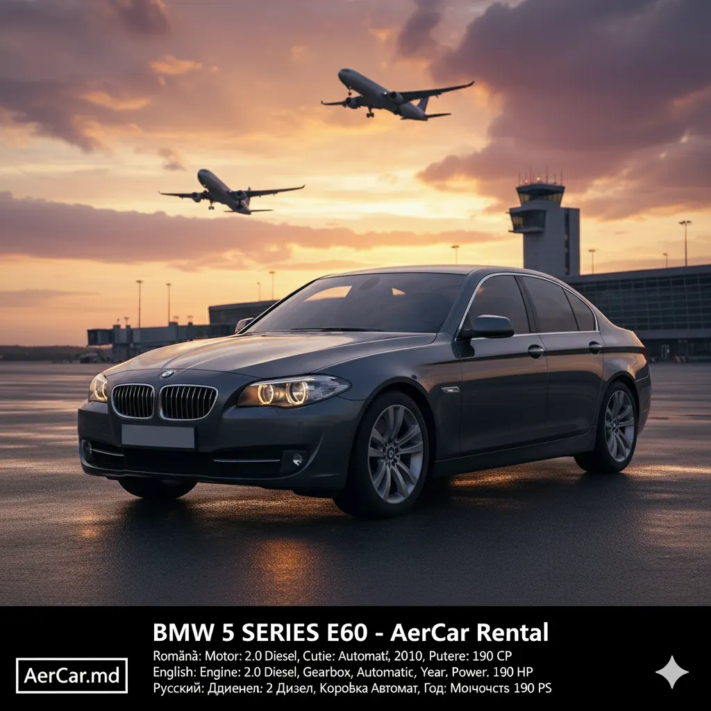 Chirie BMW F10 (2010) – 2.0 Diesel Automat, 190 CP Chișinău — foto 7