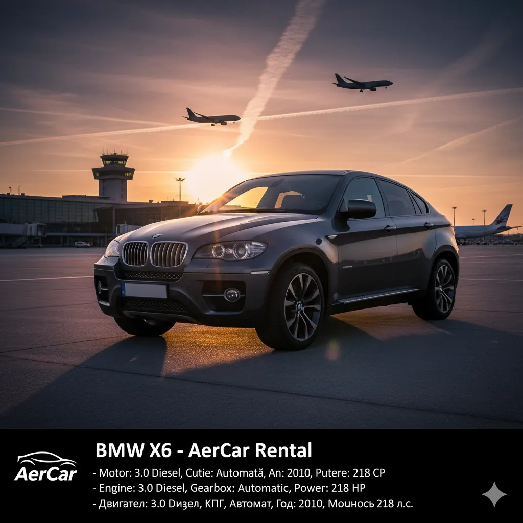 Chirie BMW X6 (2010) – 3.0 Diesel Automat, 218 CP Chișinău — foto 4