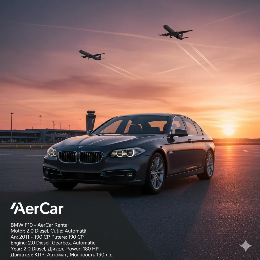 Chirie BMW F10 (2011) – 2.0 Diesel Automat, 190 CP Chișinău — foto 7