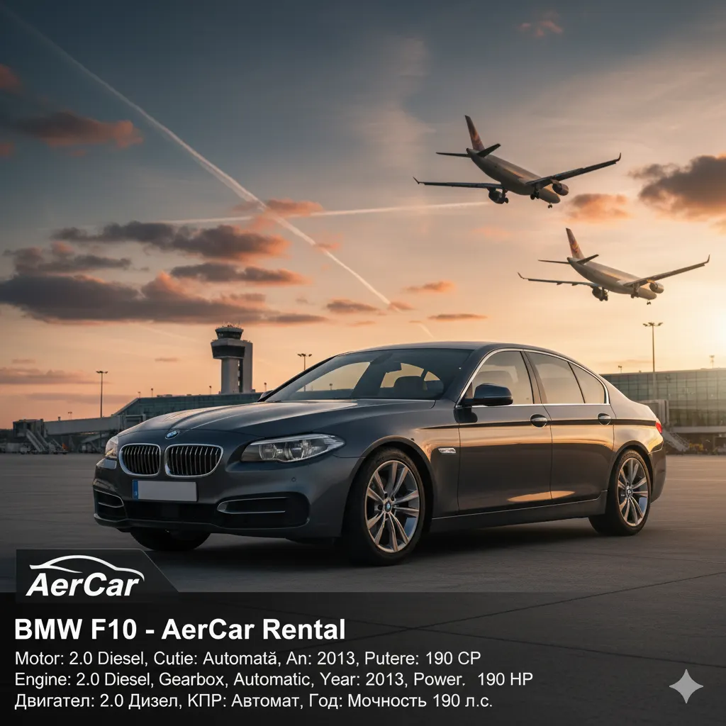 Chirie BMW F10 (2013) – 2.0 Diesel Automat, 190 CP Chișinău — foto 5