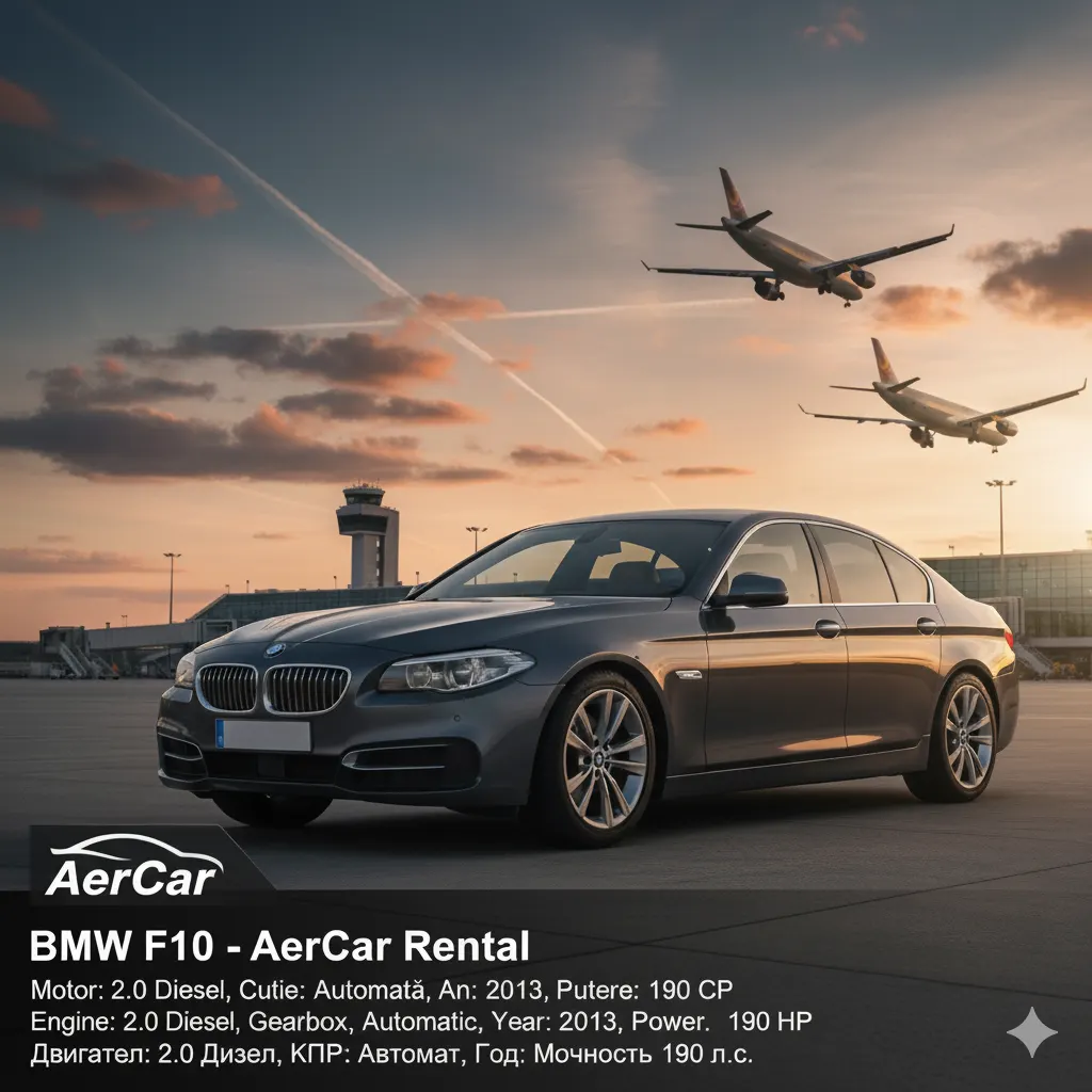 Chirie BMW F10 (2012) – 2.0 Diesel Automat, 190 CP Chișinău — foto 4